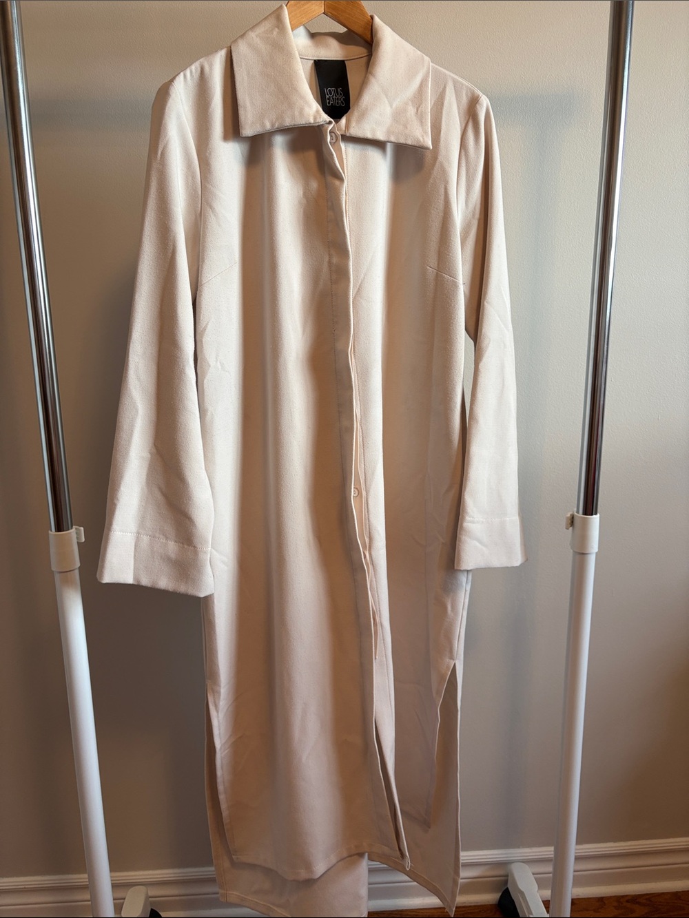 Vintage Lotus Eaters Light Cream Long Trench Coat